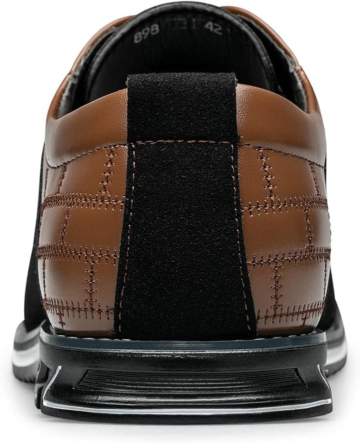 Stylish Leather Men's Shoes - James-Black-7.0-Nora Luxe