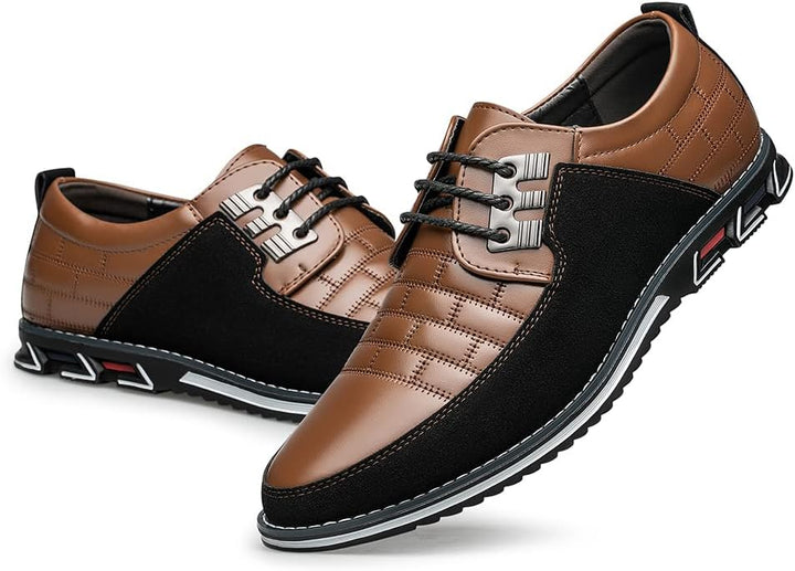 Stylish Leather Men's Shoes - James-Black-7.0-Nora Luxe