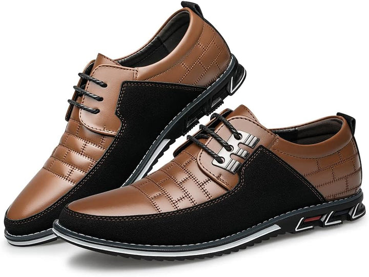 Stylish Leather Men's Shoes - James-Black-7.0-Nora Luxe