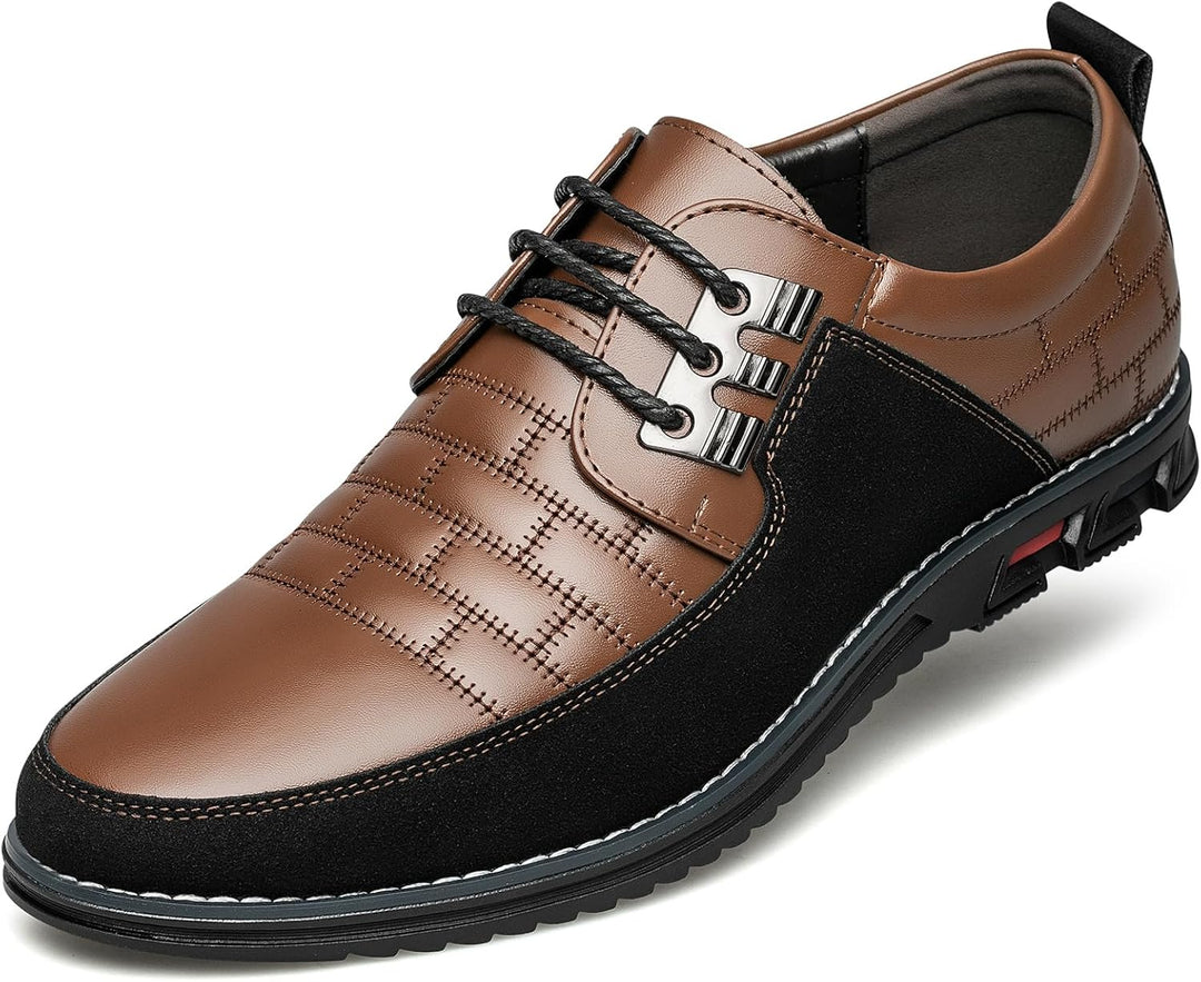 Stylish Leather Men's Shoes - James-Black-7.0-Nora Luxe