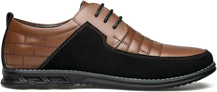 Stylish Leather Men's Shoes - James-Black-7.0-Nora Luxe