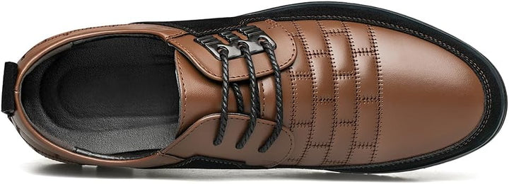 Stylish Leather Men's Shoes - James-Black-7.0-Nora Luxe