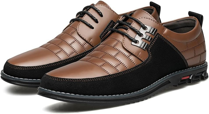 Stylish Leather Men's Shoes - James-Black-7.0-Nora Luxe