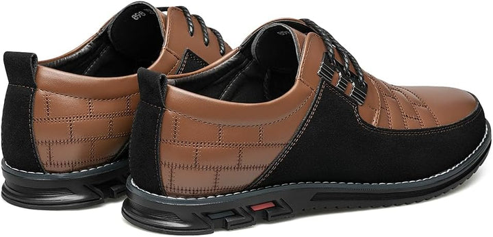 Stylish Leather Men's Shoes - James-Black-7.0-Nora Luxe