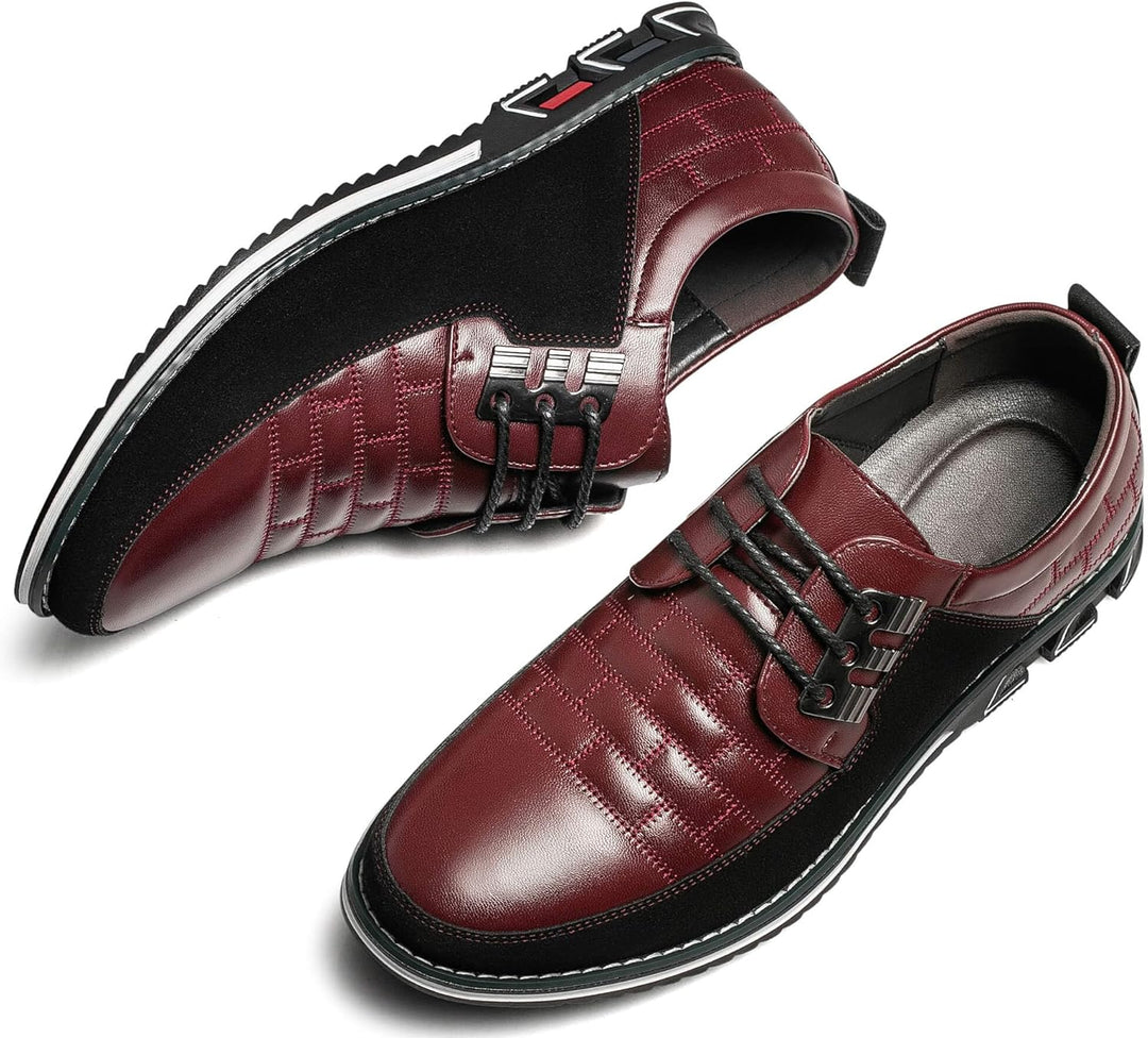 Stylish Leather Men's Shoes - James-Black-7.0-Nora Luxe