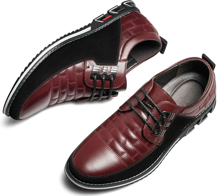 Stylish Leather Men's Shoes - James-Black-7.0-Nora Luxe