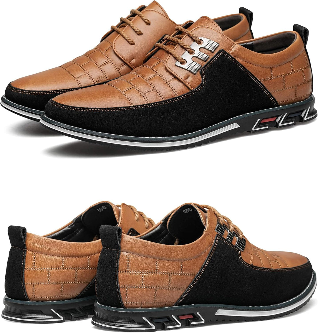 Stylish Leather Men's Shoes - James-Black-7.0-Nora Luxe