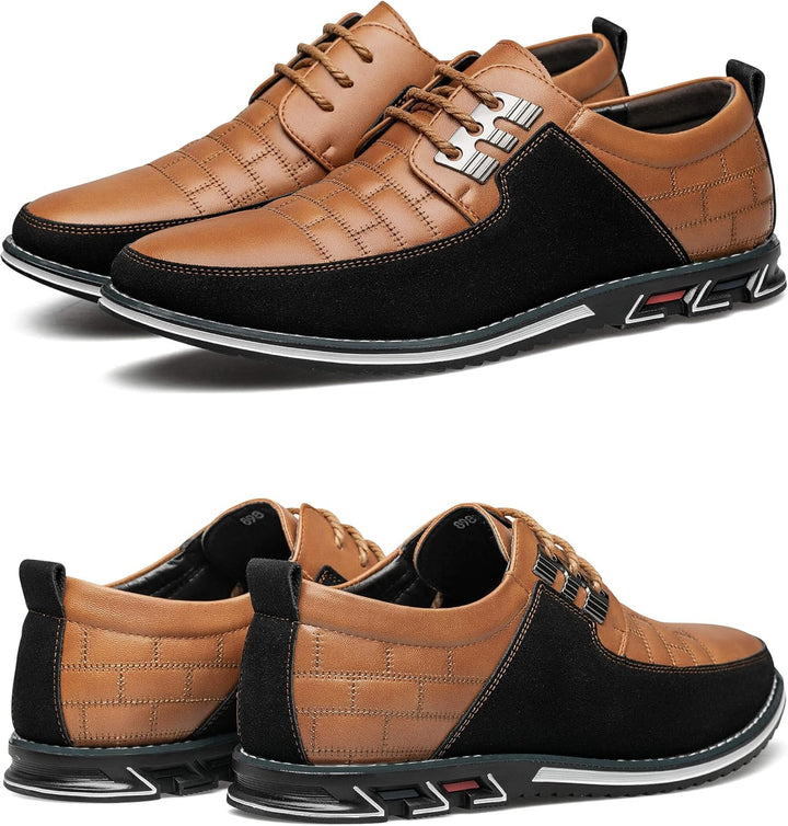 Stylish Leather Men's Shoes - James-Black-7.0-Nora Luxe