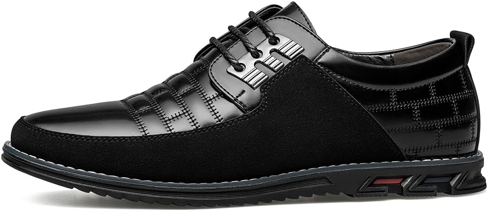Stylish Leather Men's Shoes - James-Black-7.0-Nora Luxe
