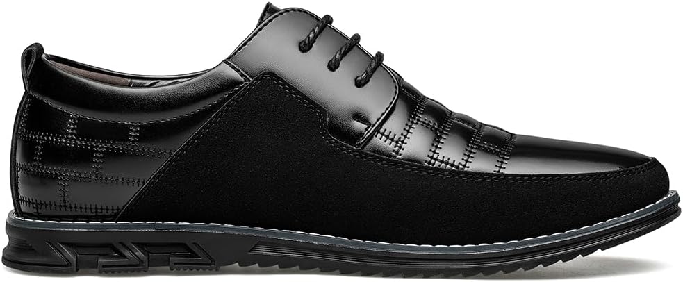 Stylish Leather Men's Shoes - James-Black-7.0-Nora Luxe