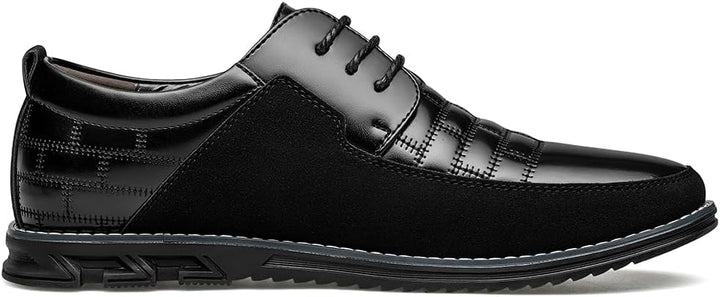 Stylish Leather Men's Shoes - James-Black-7.0-Nora Luxe