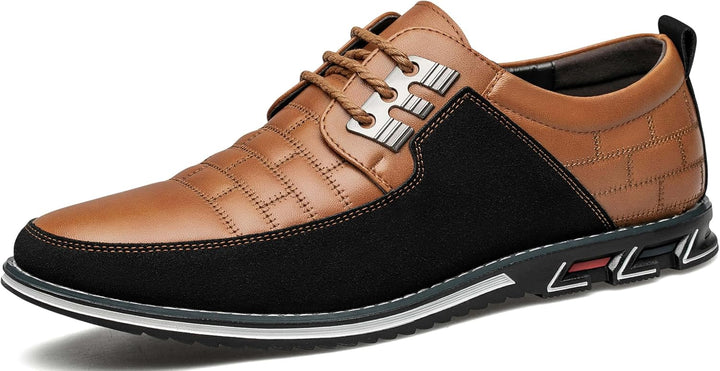 Stylish Leather Men's Shoes - James-Black-7.0-Nora Luxe