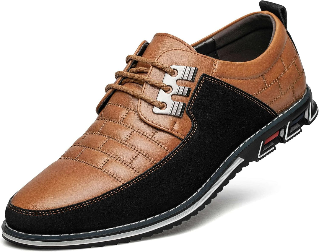 Stylish Leather Men's Shoes - James-Black-7.0-Nora Luxe