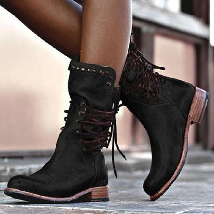Stylish Leather Women's Shoes - Sophie-Black-4.0-Nora Luxe