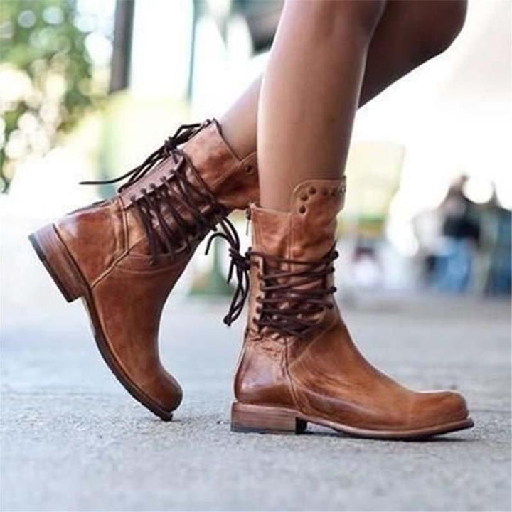 Stylish Leather Women's Shoes - Sophie-Brown-4.0-Nora Luxe