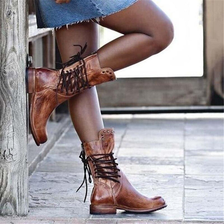 Stylish Leather Women's Shoes - Sophie-Brown-4.0-Nora Luxe