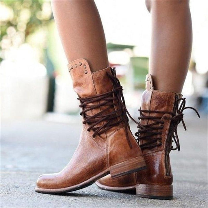 Stylish Leather Women's Shoes - Sophie-Brown-4.0-Nora Luxe