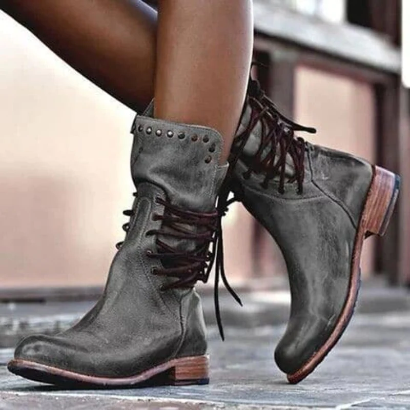 Stylish Leather Women's Shoes - Sophie-Gray-4.0-Nora Luxe