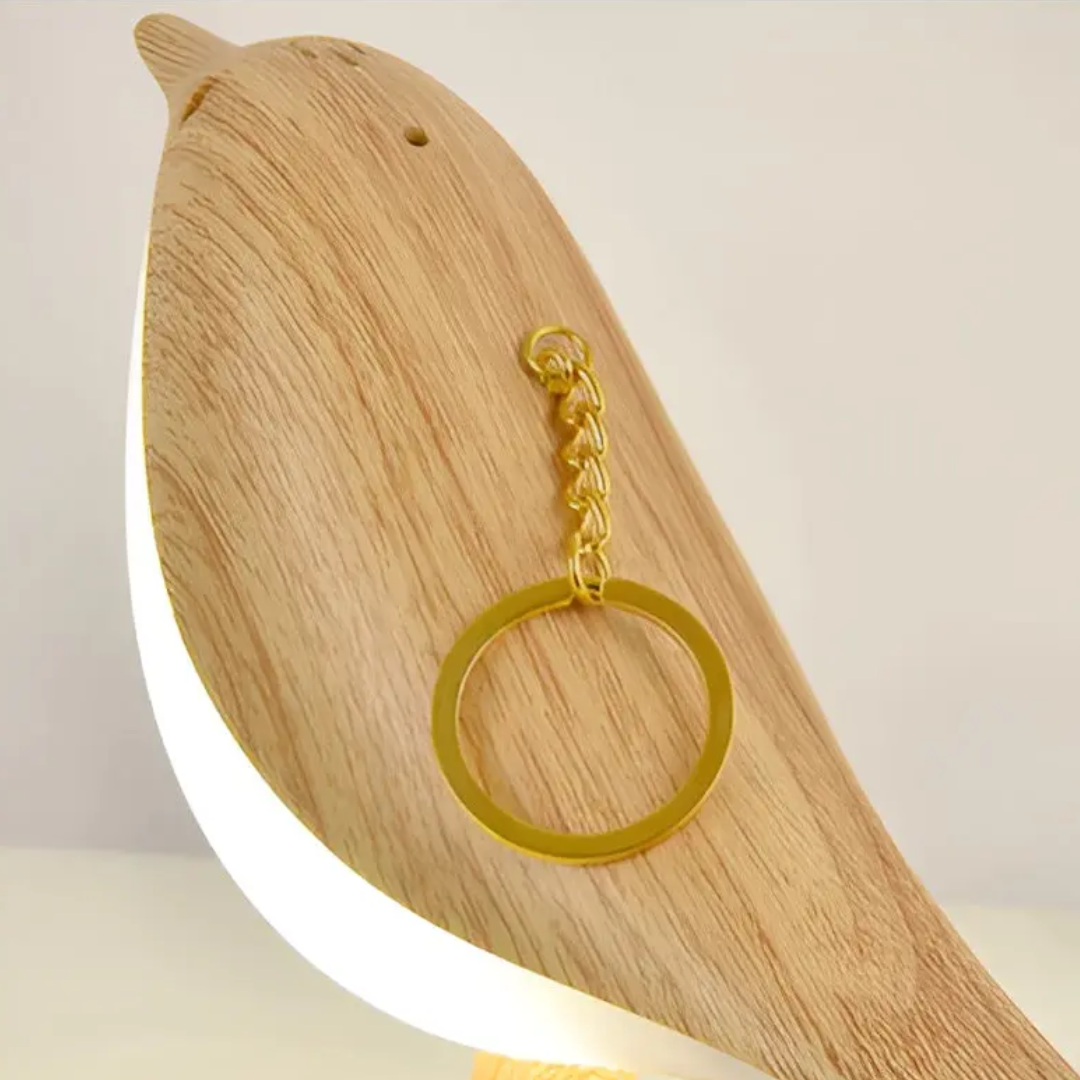 Stylish LED Bird Lamp with Touch Control and Aromatherapy - FeatherGlow-Gray-Nora Luxe