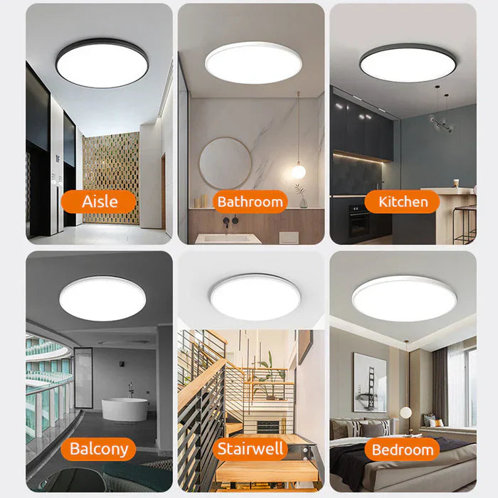 Stylish LED Ceiling Light - OrbGlow-White-Daylight-9.45 in-Nora Luxe