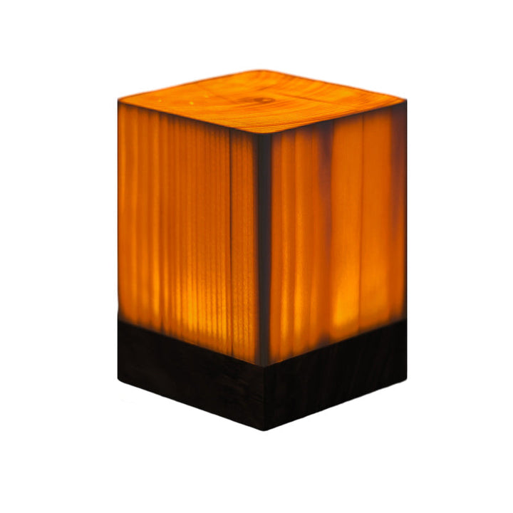 Stylish LED Table Lamp - WoodGlow-Cylinder-2.36in x 3.15in-Nora Luxe