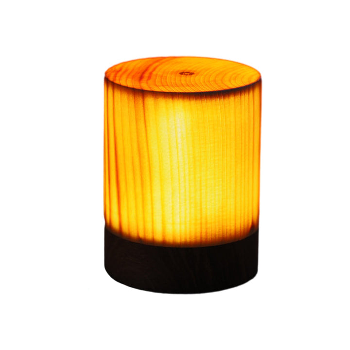 Stylish LED Table Lamp - WoodGlow-Cylinder-2.36in x 3.15in-Nora Luxe
