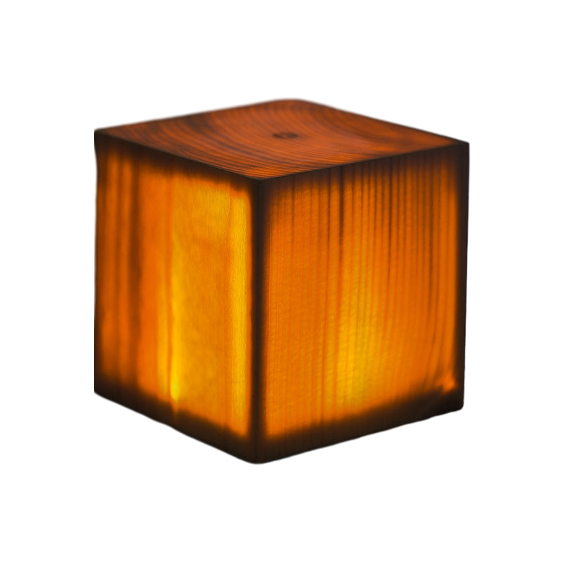 Stylish LED Table Lamp - WoodGlow-Cylinder-2.36in x 3.15in-Nora Luxe