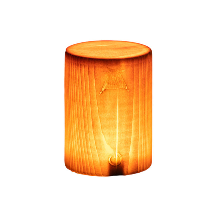 Stylish LED Table Lamp - WoodGlow-Cylinder-2.36in x 3.15in-Nora Luxe