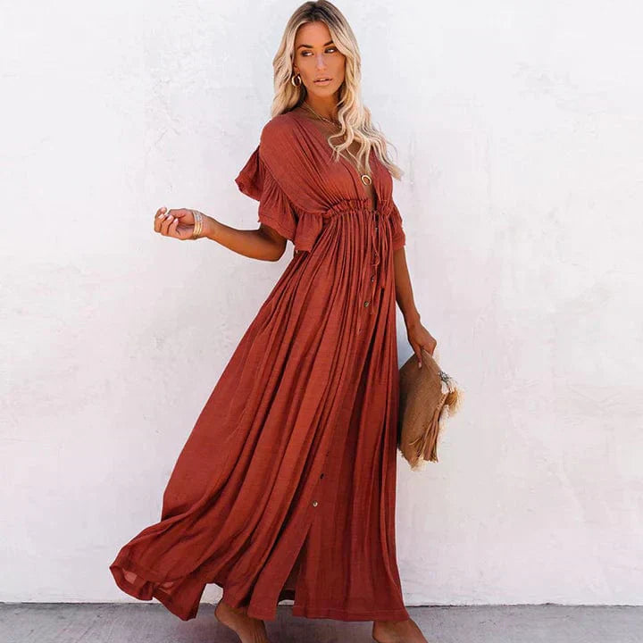 Stylish Long Beach Dress - Sophia-XS-Nora Luxe