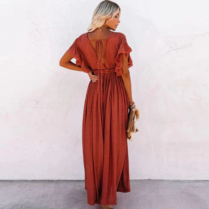 Stylish Long Beach Dress - Sophia-XS-Nora Luxe