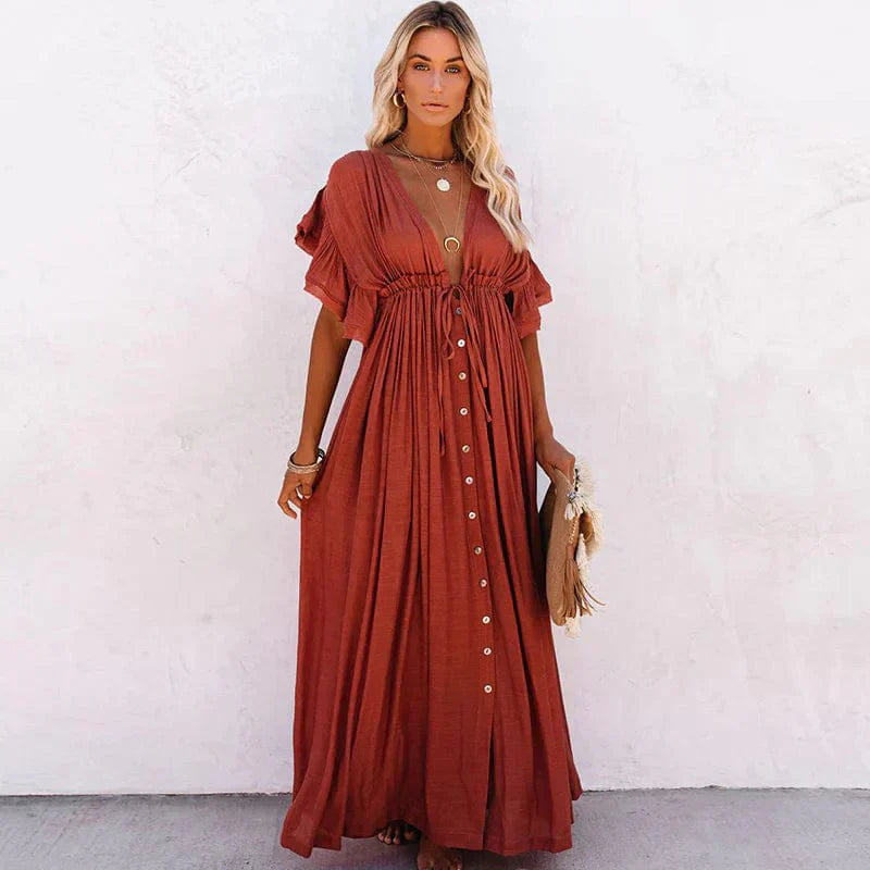 Stylish Long Beach Dress - Sophia-XS-Nora Luxe