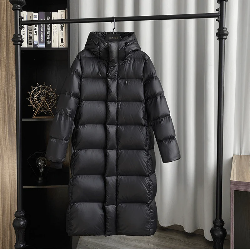Stylish Long Quilted Winter Coat for Women - Mila-Black-S-Nora Luxe