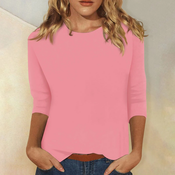 Stylish Long Sleeve Shirt for Women - Ava-Pink-S-Nora Luxe