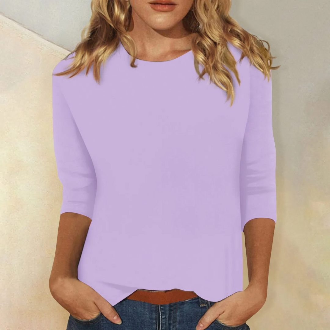 Stylish Long Sleeve Shirt for Women - Ava-Purple-S-Nora Luxe