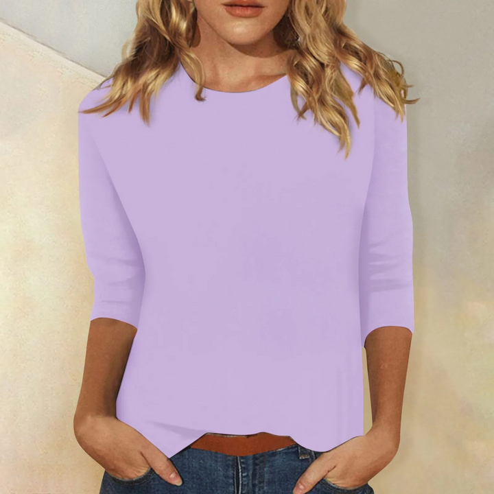 Stylish Long Sleeve Shirt for Women - Ava-Purple-S-Nora Luxe