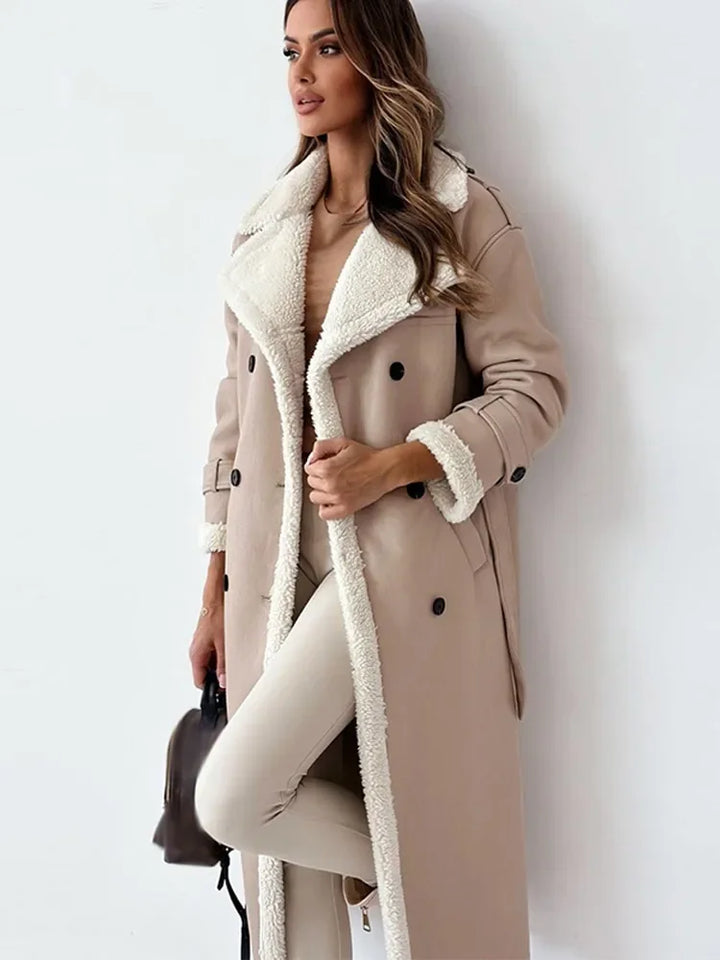 Stylish Long Women's Winter Coat - Seraphina-Black-S-Nora Luxe