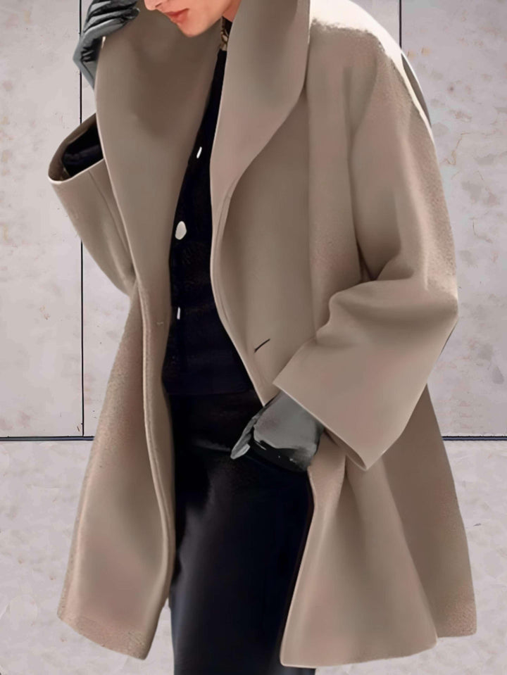 Stylish Loose Women's Winter Jacket - Evelyn-Light Brown-S-Nora Luxe