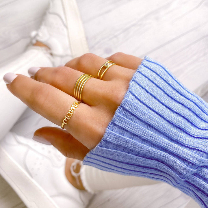 Stylish Mama Ring - Emma-Gold-5-Nora Luxe
