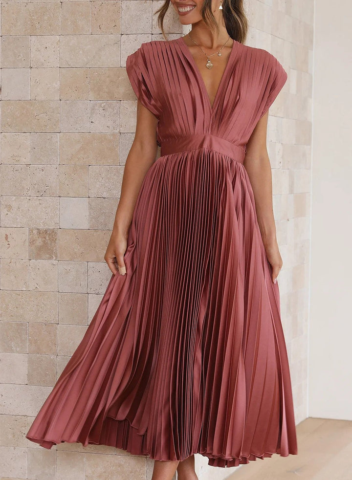 Stylish Maxi Dress - Elise-Chocolate-XS-Nora Luxe