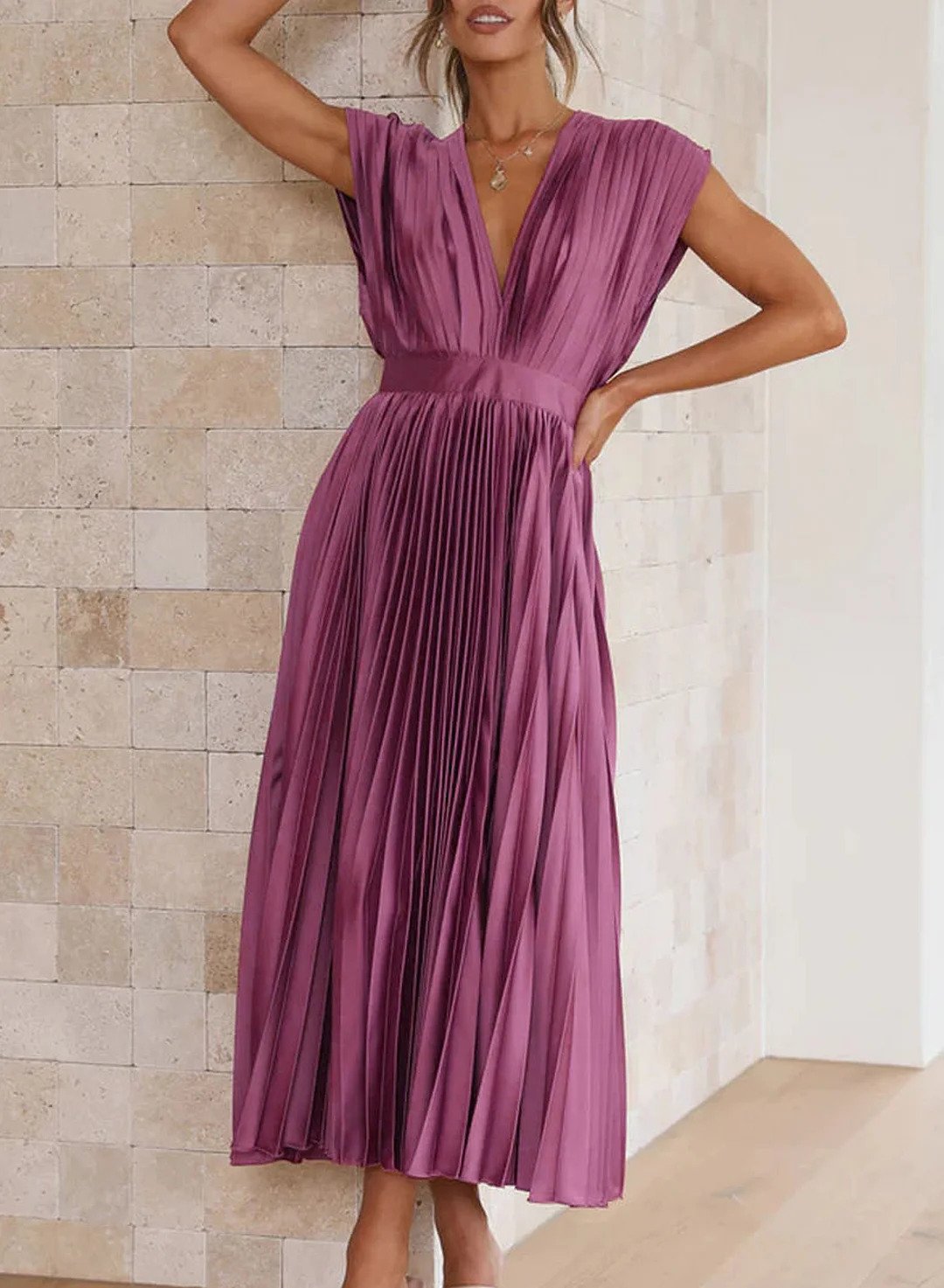 Stylish Maxi Dress - Elise-Green-XS-Nora Luxe