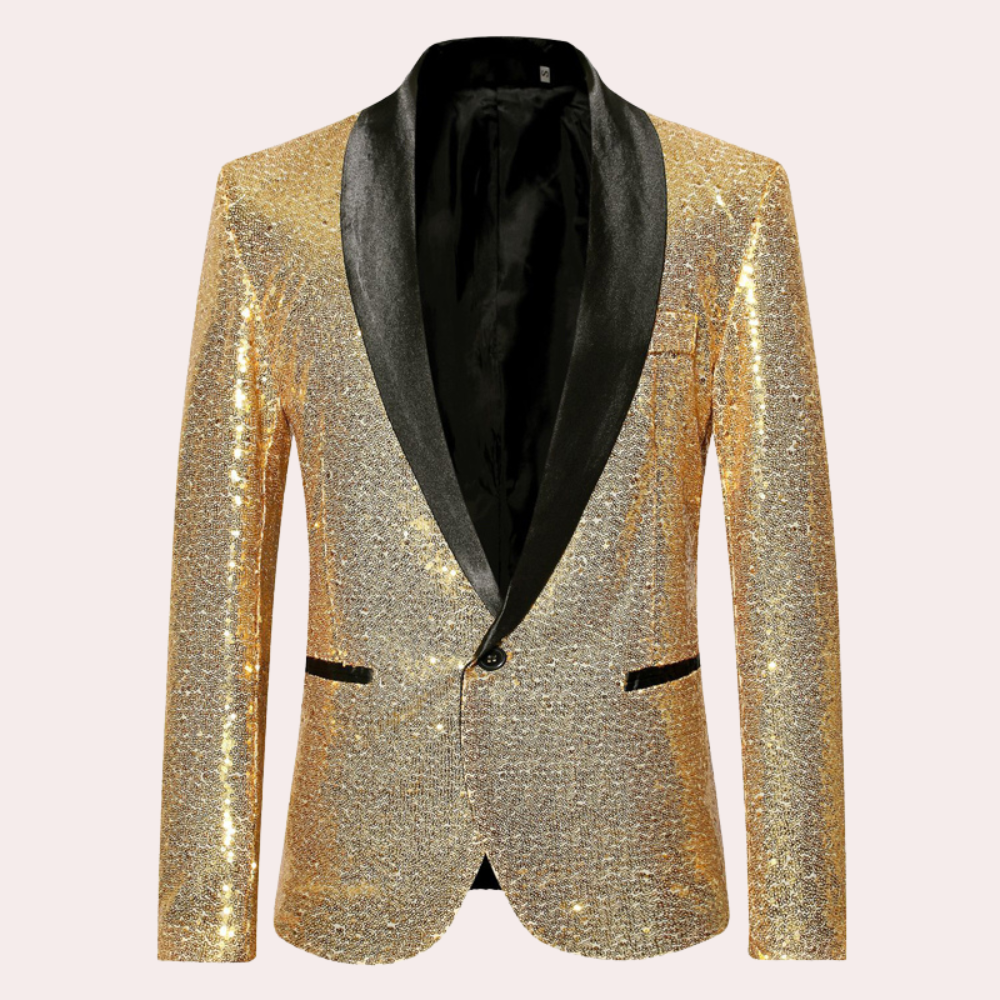 Stylish Men's Blazer - Orion-Gold-S-Nora Luxe