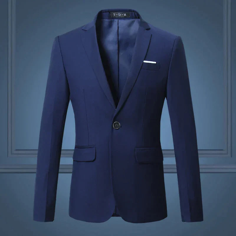Stylish Men's Blazer - Victor-Blue-S-Nora Luxe