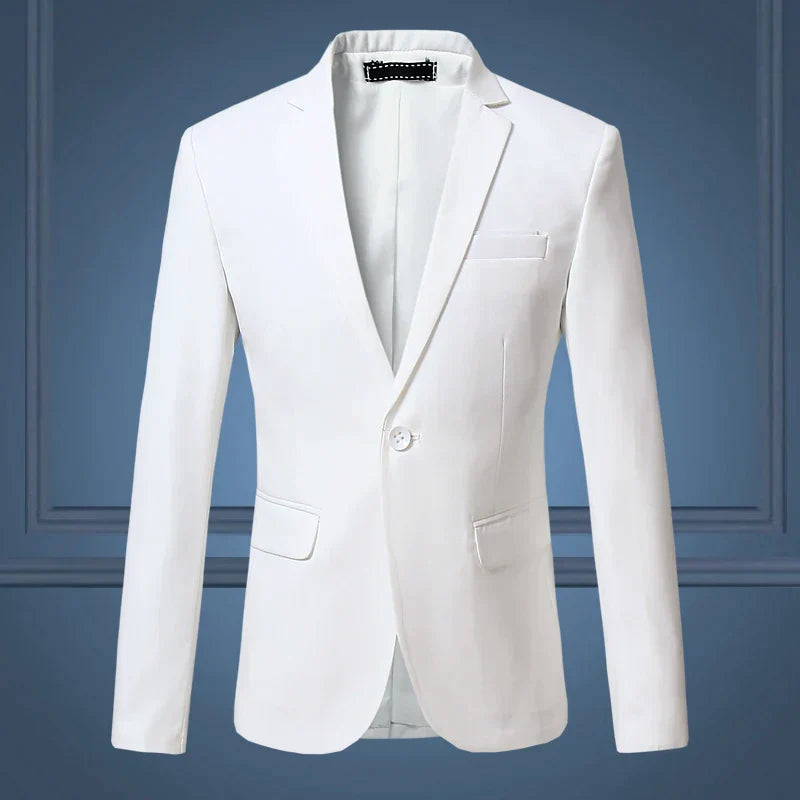 Stylish Men's Blazer - Victor-White-S-Nora Luxe