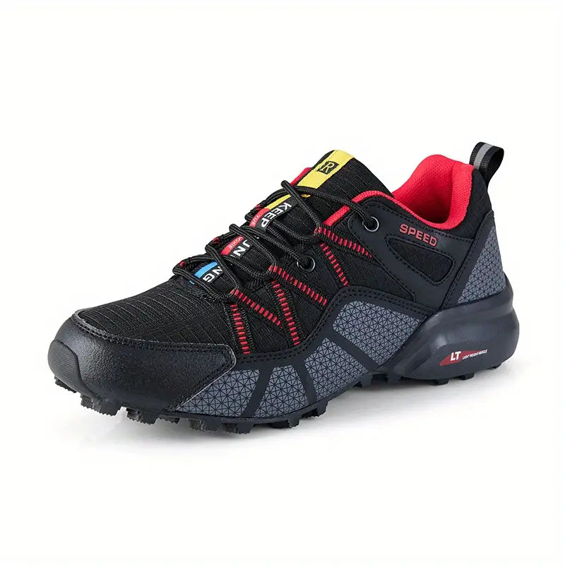 Stylish Men's Hiking Shoes - AlpineAce-Red-7.0-Nora Luxe