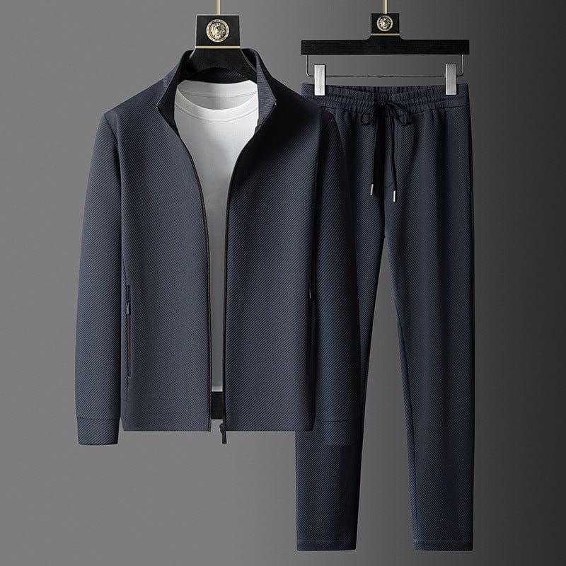 Stylish Men's Lounge Suit - Noah-Royal Blue-L-Nora Luxe