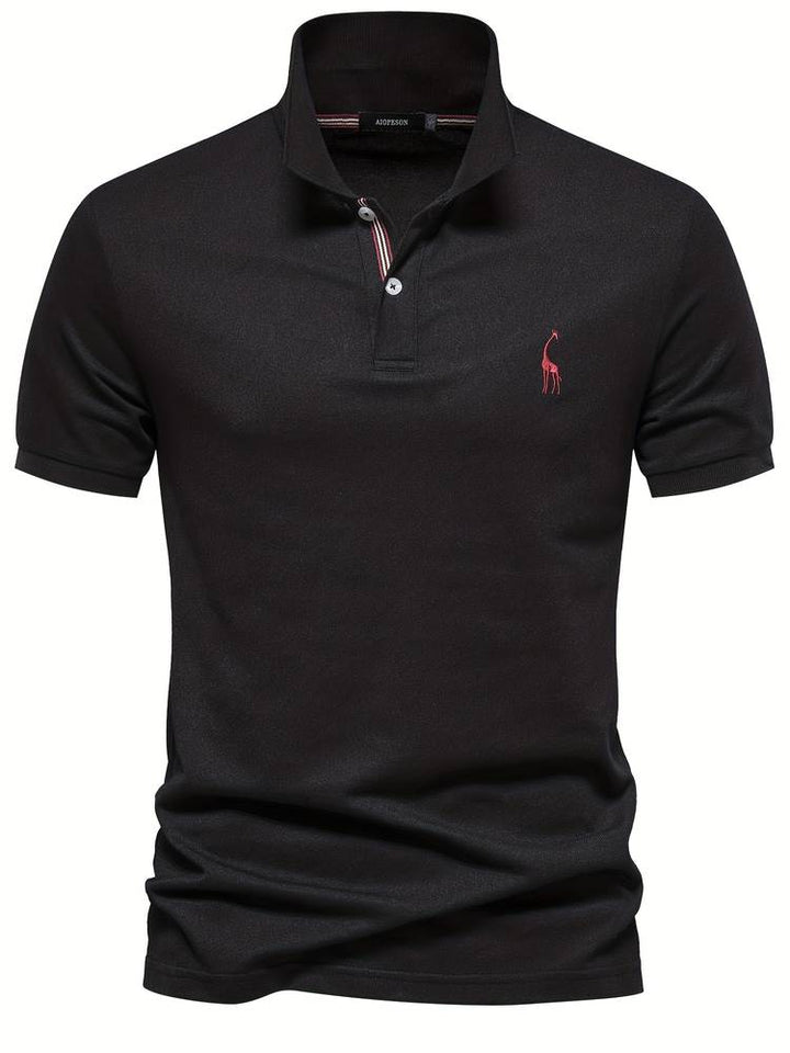 Stylish Men's Polo - Jasper-Black-S-Nora Luxe