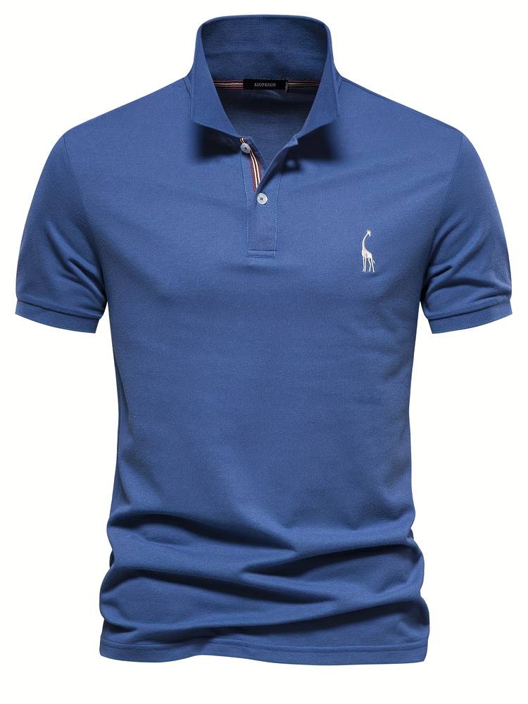 Stylish Men's Polo - Jasper-Blue-S-Nora Luxe