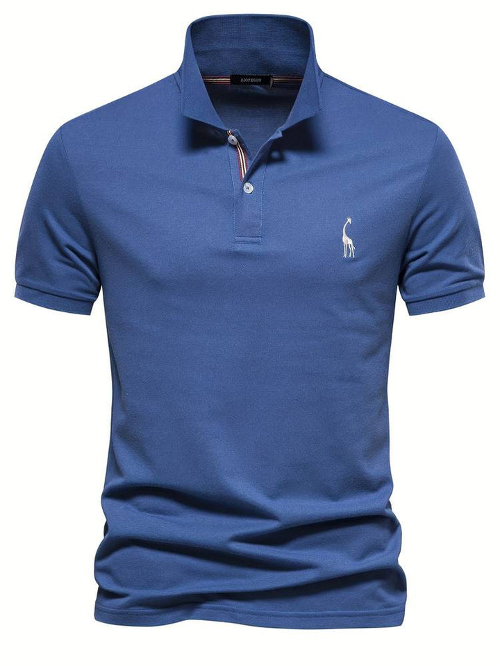Stylish Men's Polo - Jasper-Blue-S-Nora Luxe