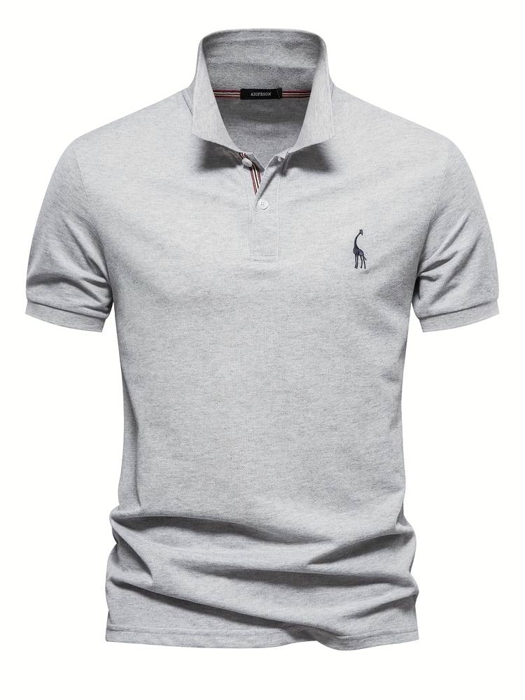 Stylish Men's Polo - Jasper-Gray-S-Nora Luxe