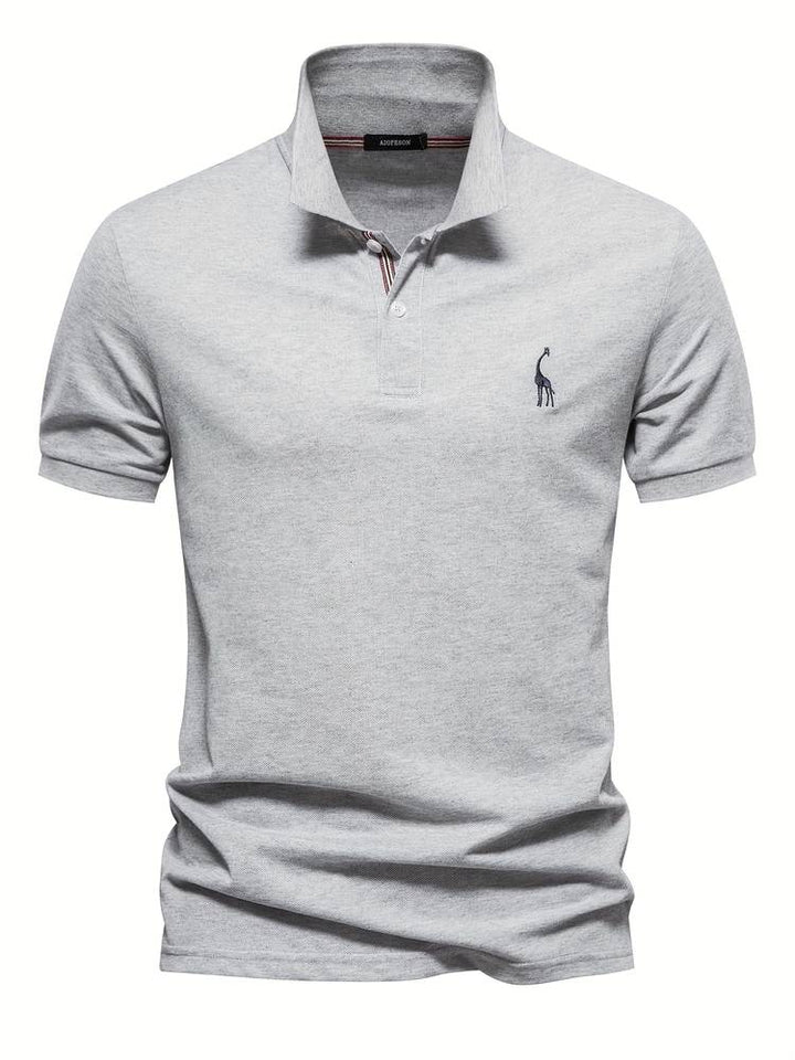 Stylish Men's Polo - Jasper-Gray-S-Nora Luxe